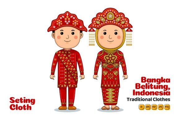 Bangka Belitung Traditional Cloth: A Vector Treasure