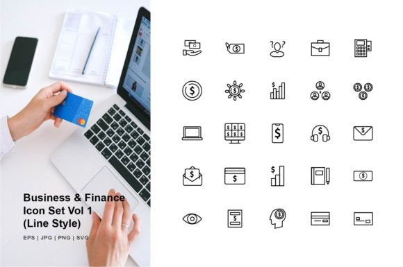 Business and Finance Icon Set Line Vol 1: A Practical Toolkit for Modern Visual Communication