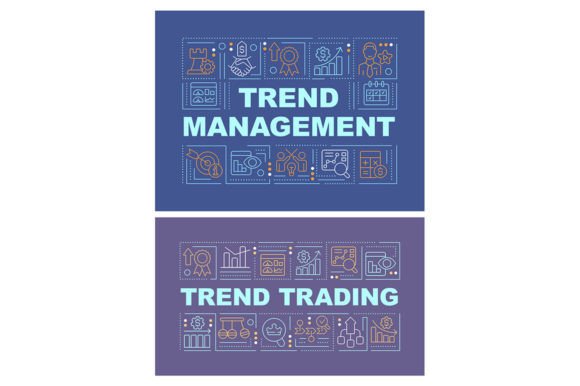 Elevating Your Strategic Communication: The Trend Management Word Banner Set