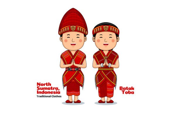 North Sumatra Ethnic Cloth Welcome 02: A Versatile Vector Asset for Creative Workflows