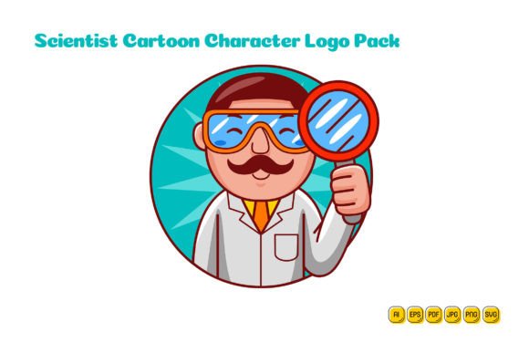 Scientist Cartoon Character Logo 05: Your Brandβs Visual Ally
