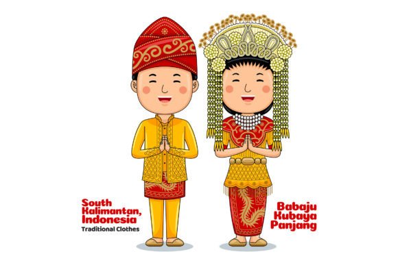 South Kalimantan Ethnic Cloth Welcome 01: A Vector Design Toolkit