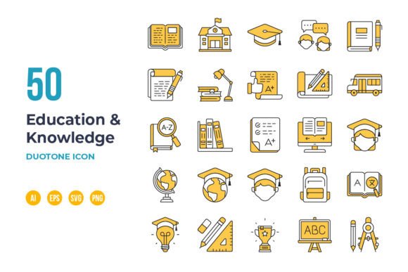 The Power of Iconography: Why Duotone Education and Knowledge Symbols Are Defining Modern Digital Communication