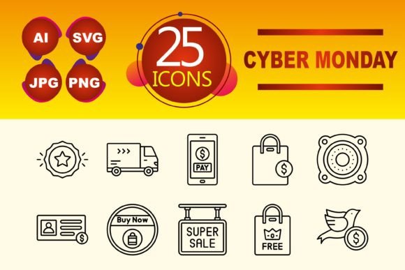 The Ultimate Digital Toolkit: How Cyber Monday Icons Enhance Your Visual Projects