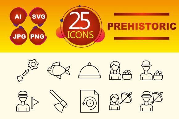 Unlock Visual Storytelling with Prehistoric Icons